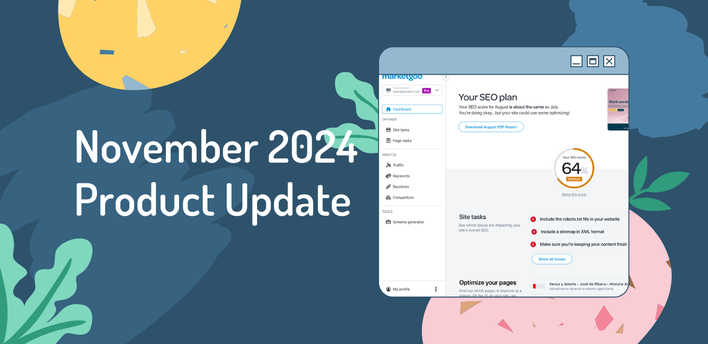 What’s new in marketgoo – November 2024